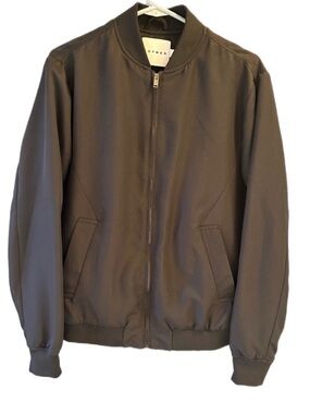Topman Men's Bomber Jacket-Black